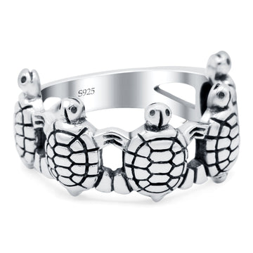Turtle Family Ring